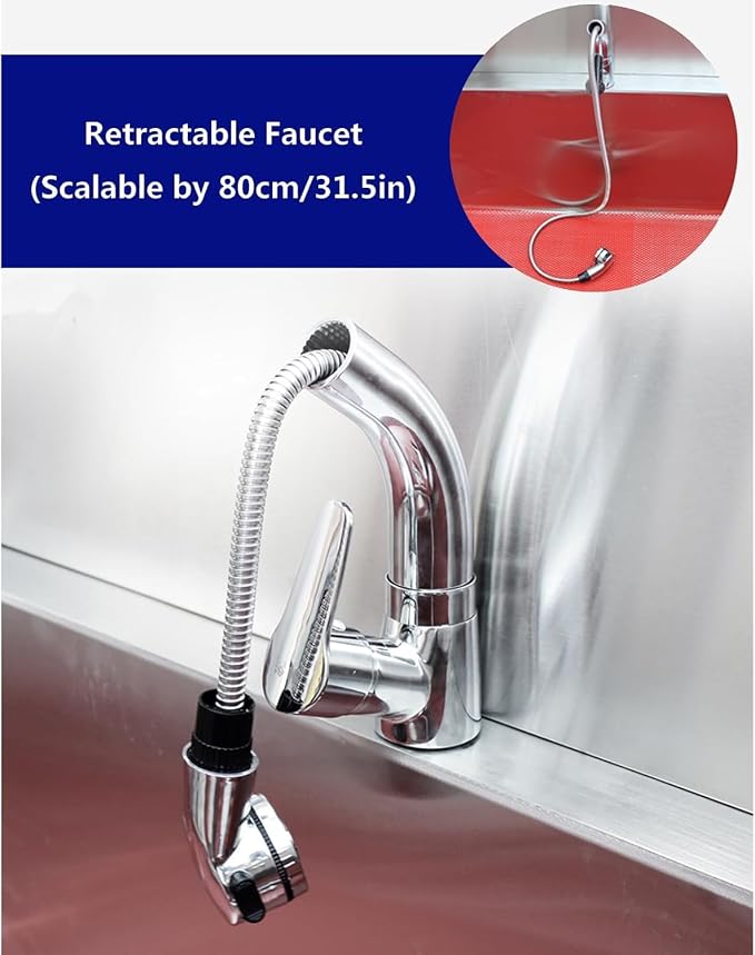 Dog Washing Station,Stainless Steel Dog Cat Washing Station,Pet Dog Bathing Station,Dog Tub,Dog Grooming Tub,Dog Bathtub for Large Dogs,Washing Sink for Home,for Home,Pet Grooming Salon