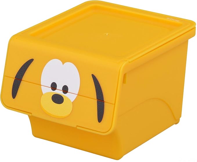 Sanka Disney Tsum Tsum Pluto (Width 4.0 x Depth 4.8 x Height 3.2 inches (10.2 x 12.2 x 8.2 cm), Small Items, Storage Box, Flock, Quattro Dfrq-PL, Made in Japan