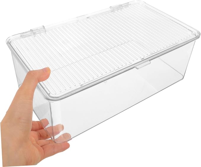 Portable CD Organizer Box with Lid, PET Dustproof Large Capacity | Dvd Storage Container for Home or Office, Media Holder, Space Saving Organizer for Discs
