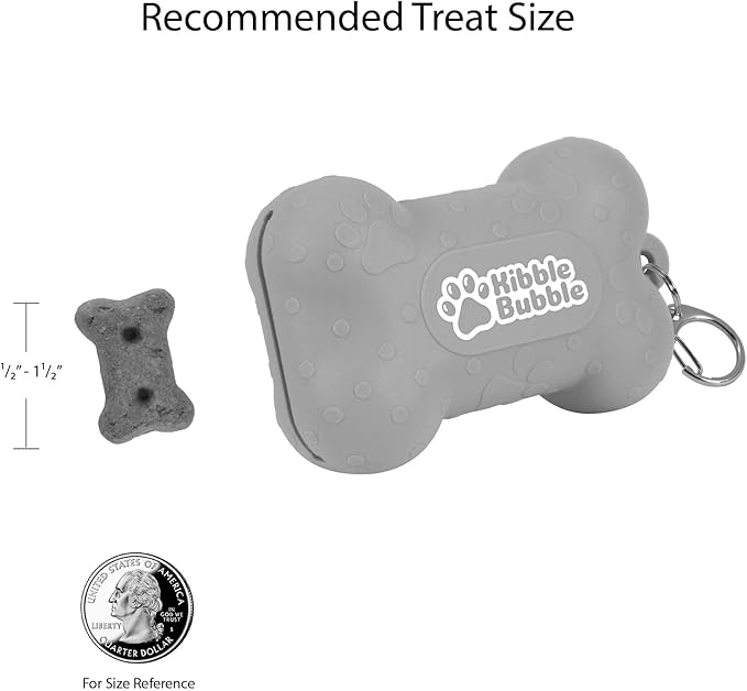 Dog Treat Pouch, Yellow Bone (30747-O) 4.3" x 2.6"