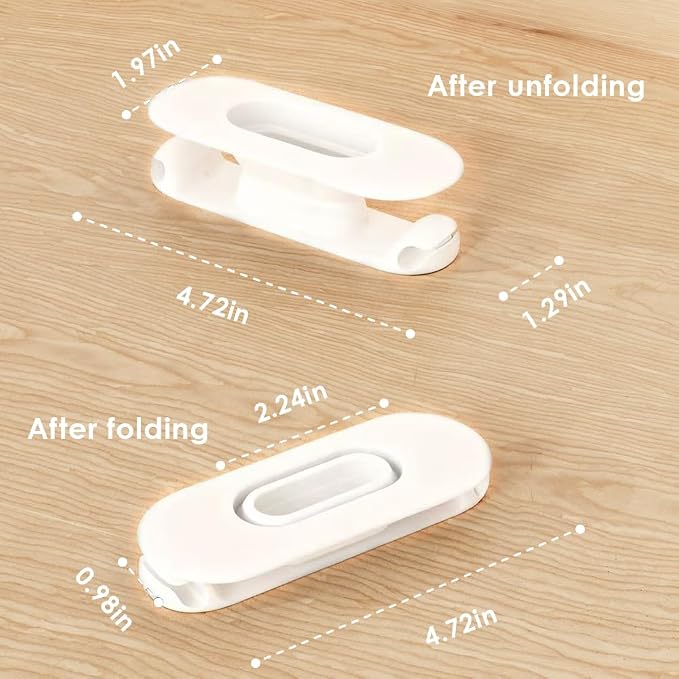6 Pack Cord Organizer for Kitchen Appliances, Milky White | Upgraded Stackable Silicone Adhesive Cable Management Wrap Holder, for Mixer Blender Air Fryer Pressure Cooker Coffee Maker
