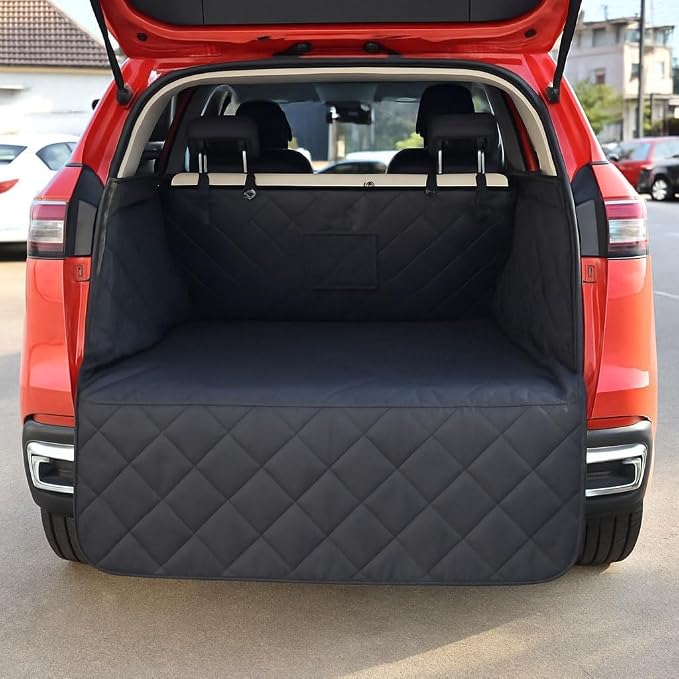 Cargo Liner for Dog for Caddy IV 2015 2016 2017 2018 2019 2020 | Durable waterproof; anti-slip scratch resistant; pet trunk cover; pet travel accessories; suv trunk protector