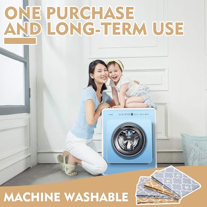 Washable Pee Pads for Dogs, 4 Packs Super Absorbent Leakproof & Non-Slip Dog Pee Pad Large, Reusable Puppy Training Pads Waterproof, Pet Mat Rug for Whelping,Floor,Crate Cats Animals, 24"x36"