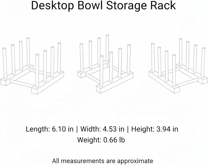 Organize Round Pet Bowls Vertically with This Compact Desktop Storage Rack, Multicolor PET Stand for Feeding Areas
