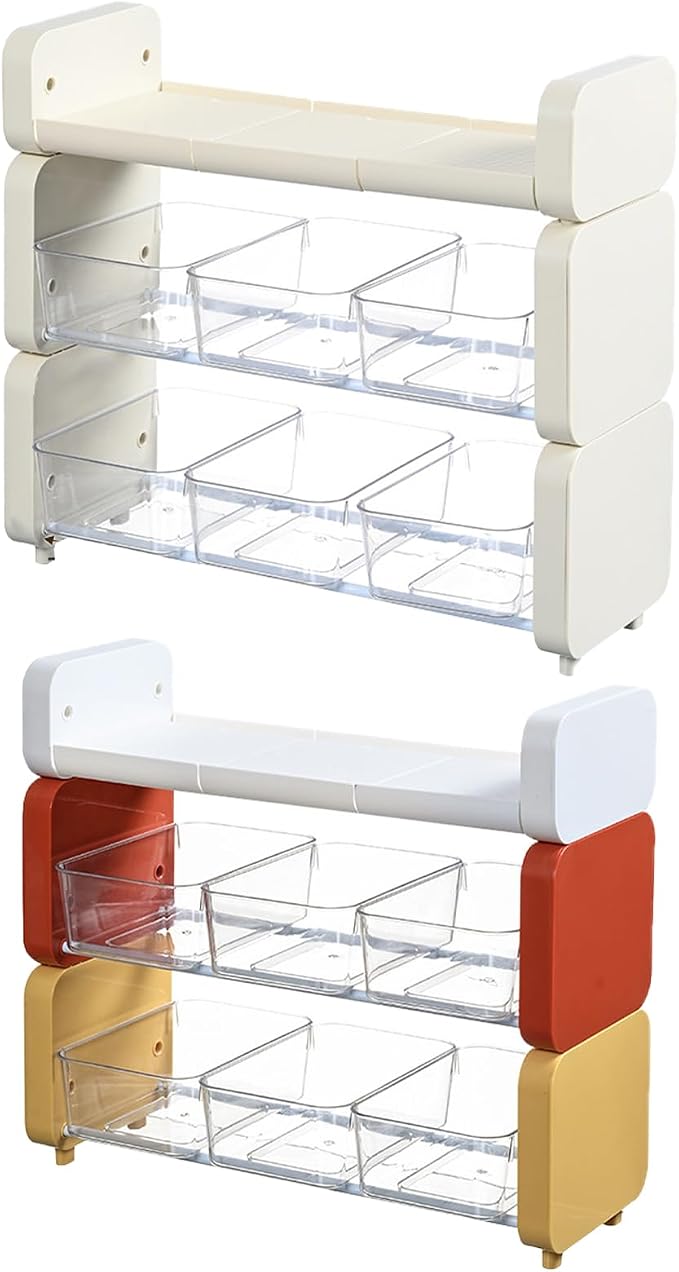 Colorful Teas Bag Organizers Shelf Teas Bag Organizers Portable Stand Rack with Easy Identification Features Home Organization