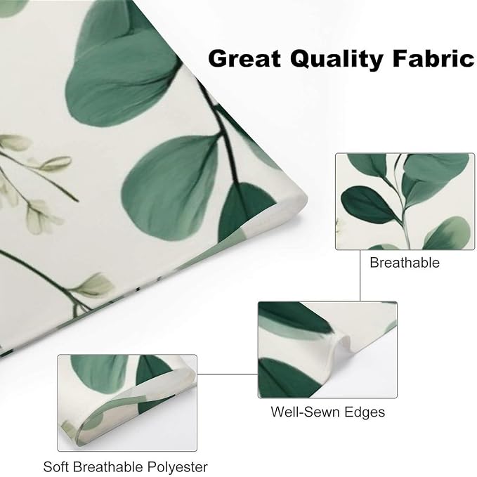 Washable Portable Pet Scarf Watercolor Sage Green Leaf for Small to Large Dogs Travel, Wedding Party, Daily Wear, Ultra Soft Fashion Scarves