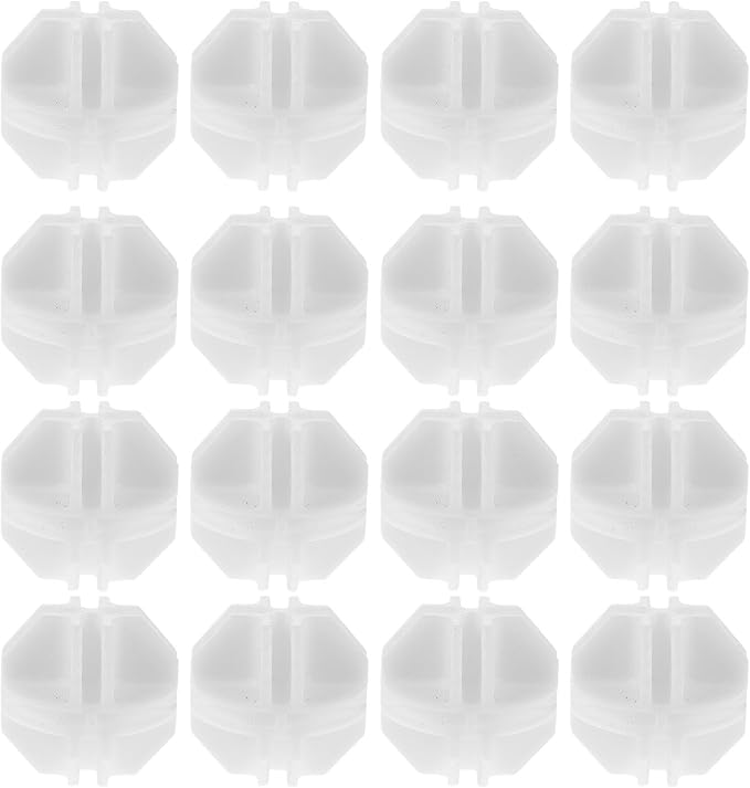 Angoily 24pcs Wire Cube Connectors: Pet Cage Fasteners for Playpen, DIY Home Storage Solutions, White Modular Buckles for Dog Crates and Cabinets