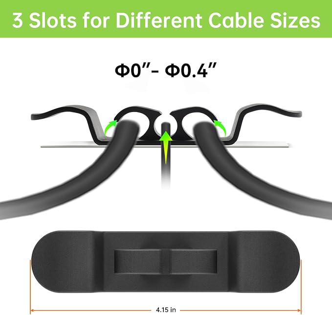 Daisyhome 12PCS Cord Organizer for Appliances, Upgraded Appliance Cord Wrap | Cord Holder Stick on Pressure Cooker, Coffee Maker, Air Fryer and Blender