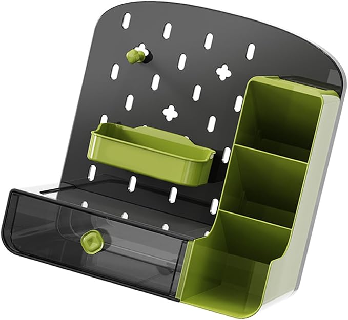 PET Desktop Organizers Drawers Pegboard Designs Makeup Pen Storage School Supplies Home Desk Accessories Multifunctional Desktop Storage