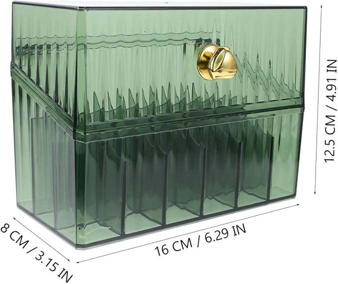 Portable Makeup Organizer Lipstick Holder Cosmetic Storage Box Pet Material Desktop Lipstick Rack