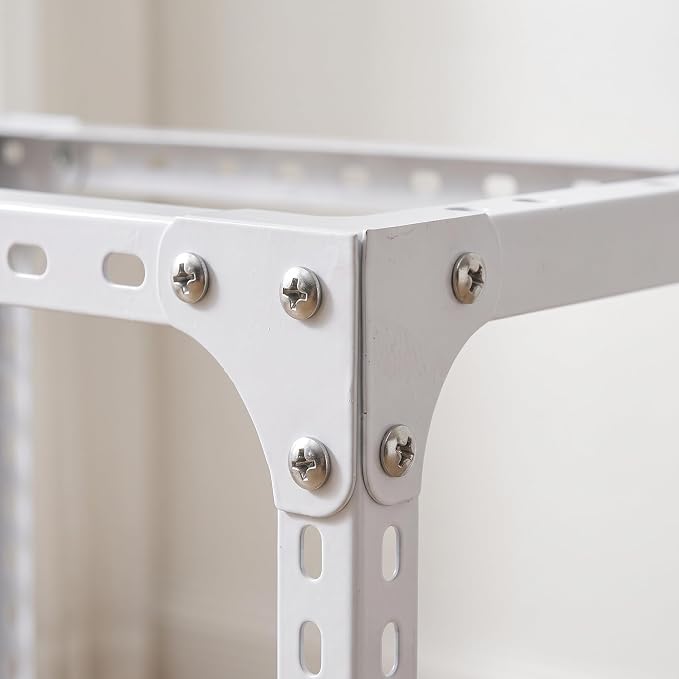 Cage Stand with Shelf, White Multi-functional Storage Rack for Bird Cages , 45cm*30cm Height 30cm
