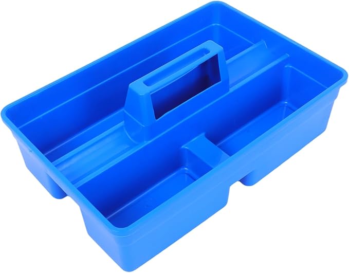 ARTIBETTER Plastic Multi-use Storage Organizer Tool Case Portable Vet Kit Handle Storage Tote Easy Access Dividers