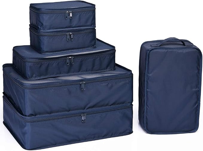 JJ POWER Travel Packing Cubes, Luggage Organizers with Shoe Bag