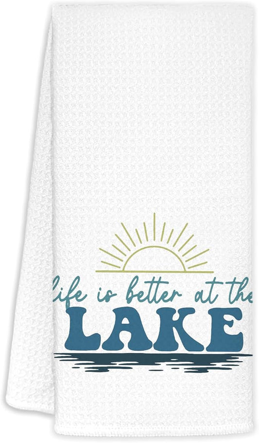 Kids Hand Towels Decorative, Boys Bathroom Decor, Go Jump in The Pool Hand Towels for Swimming Kids Bathroom Washroom Decor, 16x24 Inch