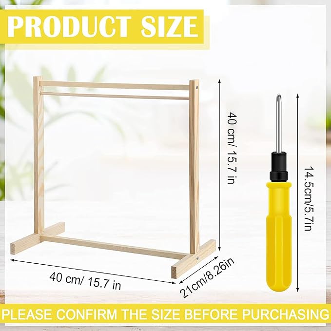 Wood Pet Clothing Display Stand Organizer, 15.7x15.7x8.26 Inch | Natural Wood Clothing Rack, Requires Assembly
