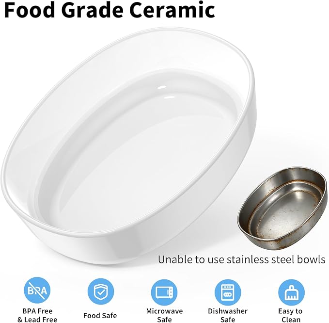 HoneyGuaridan RFID Automatic Cat Feeder with Collar Tag-Activated Personalized Meal, 5G WiFi APP Control Cat Food Dispenser with Diet Tracking and Anti-Theft for Multi Pet Home and Different Diet