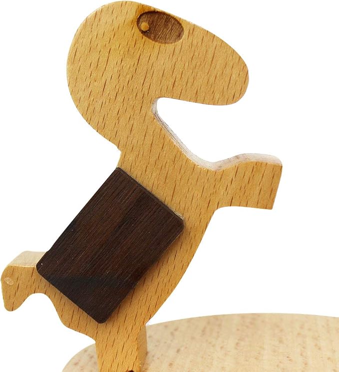 Cute Horse Cellphone Holder Stand Wooden Smartphone Desk Holder for All Mobile Phones Animal Phone Stand Desk Ornament