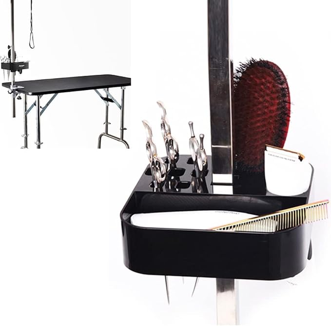 Pet Grooming Tools Storage Box, Hairdresser Shears Rack Scissors Container Haircutting Tool For Hair Salon Stylist, Desktop Organizer Storage Box,b (A)