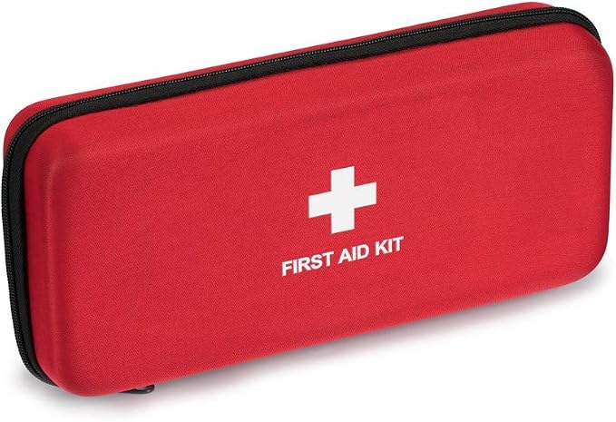 First Aid Hard Case Empty, First Aid Hard Case First Aid EVA Hard Red Medical Bag for Home Health First Emergency Responder Camping Outdoors (Red)