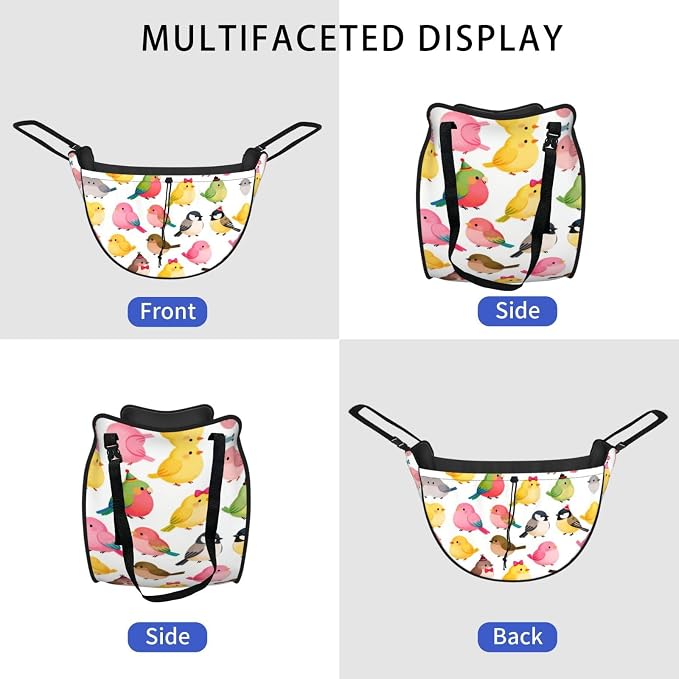 Cute little bird Car Seat Organizer-Backseat Storage Bag for Travel | Waterproof Durable. Holds Snacks Gear Essentials. Fits Most Cars.