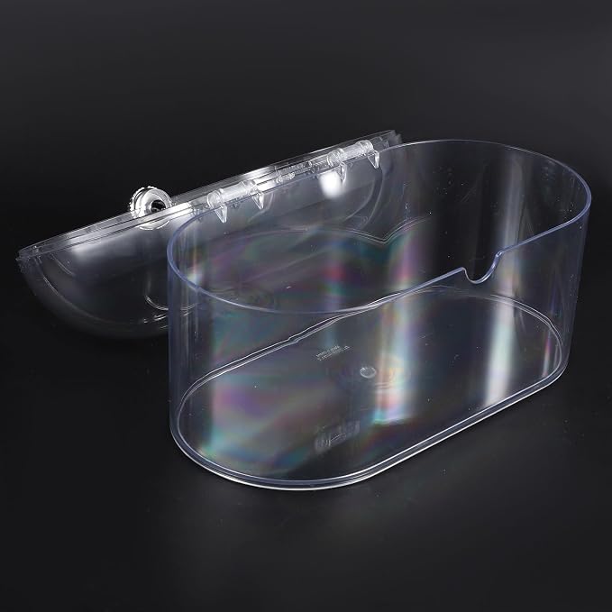 Garneck Transparent Storage Box Clear Pen Holder Makeup Organizer Case Storage Container Skincare Display Case Stationery Holder Acrylic Toiletry Storage Shelf The Pet Office Brush Desktop