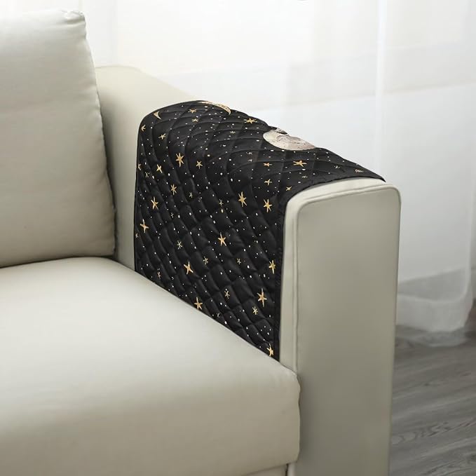 Skull Sofa Arm Covers Couch Arm Rest Covers for Sofa Cat Scratch Proof Slipcover Easy to Clean Armchair Cover Reusable Furniture Protector