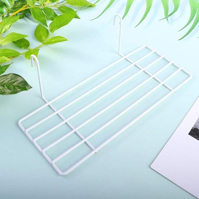 Ipetboom 1pc Iron Wall Shelf Sturdy Iron Frame Hanging Display for Pet Parrots Birds Easy to Install Unique Design for Climbing Perching White Decor for Animal Habitats