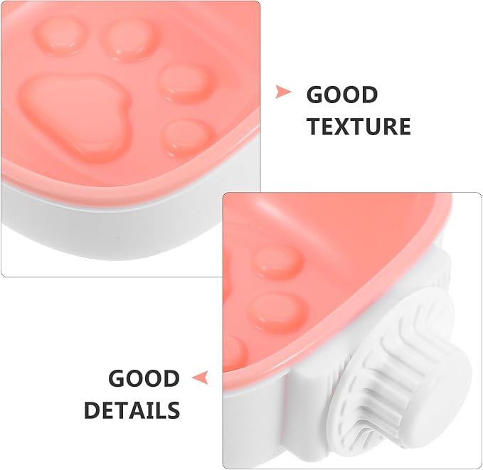 jojofuny Wall Mounted Abs Pet Food and Water Bowl for Small Animals and Dogs, Easy to Maintain Feeding Bowl Suitable for Indoor Use