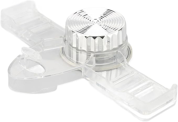 Agatige Broom Holder, Wall Mounted PET 2 Hangers Broom and Mop Gripper Organizer Cleaning Tool Organizer for Bathroom Kitchen Laundry Room (Transparent White)