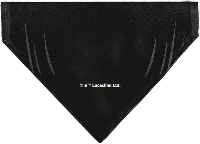 Star Wars Pet Bandana Slide On Slip Through | Star Wars Darth Vader Character Close Up Black Double Sided Polyester