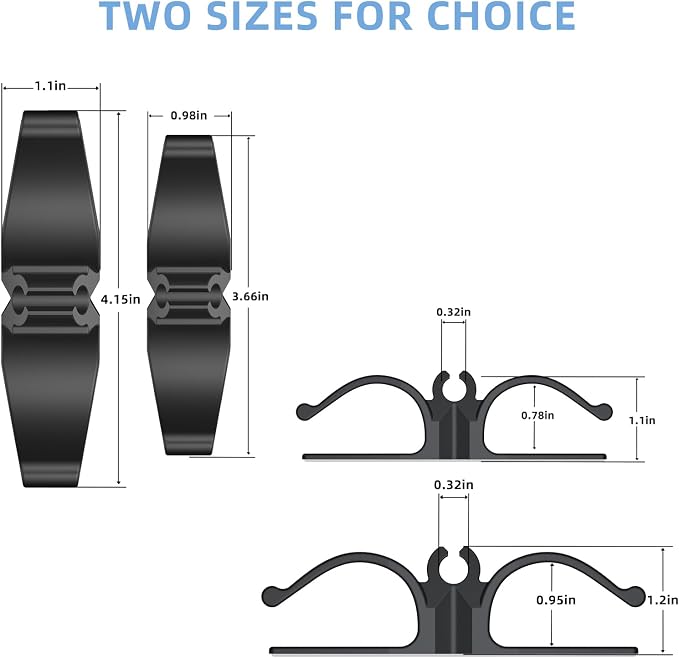 Lancord Cord Organizer for Appliances, 8 Pack Appliance Cord Organizer S&L | Upgraded Kitchen Appliance Cord Organizer Stick On Cord Wrap Cord Holder for Appliances Mixer, Coffee Maker, Pressure Cooker