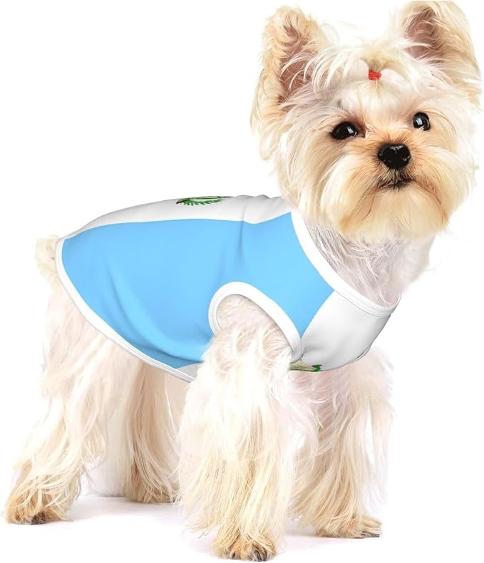 Guatemala Guatemalan Flag Dog Shirts Sleeveless Puppy Cotton T-Shirt