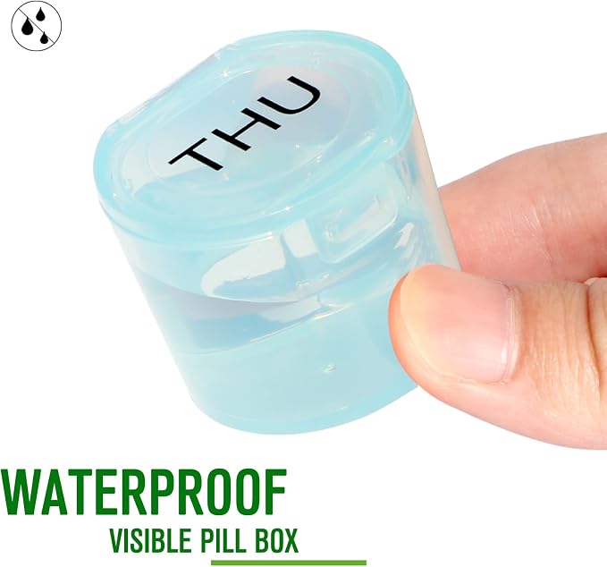 NatureTouch Weekly Pill Organizer, BPA Free Medicine Organizer Rainbow 7 Day Pill Box, Daily Portable Pill Conatainer for Pills/Vitamin/Fish Oil/Supplements [Lastest Version]
