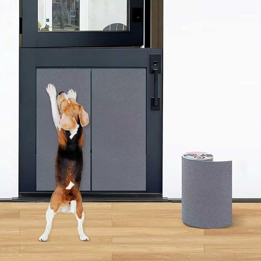 Pet Nail Self Adhesive Replacement Emery Paper Fits Most Dog Scratch Pad Cat Litter Box DIY on The Places Where Pets Like to Scratch Alternatives to Cat and Dog Nail Clippers (10in*13ft, Gray)