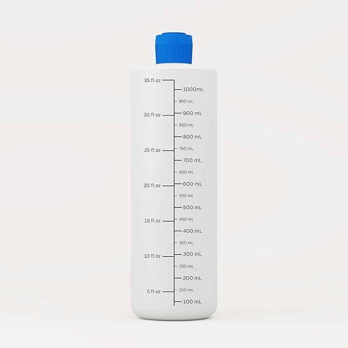 Dilution Bottle for Dog Shampoo, Mixing Bottle for Professional and Home Grooming, for Shampoo, Conditioner, and Solutions, Unscented, 35 oz (3 Pack) [We Love Doodles]