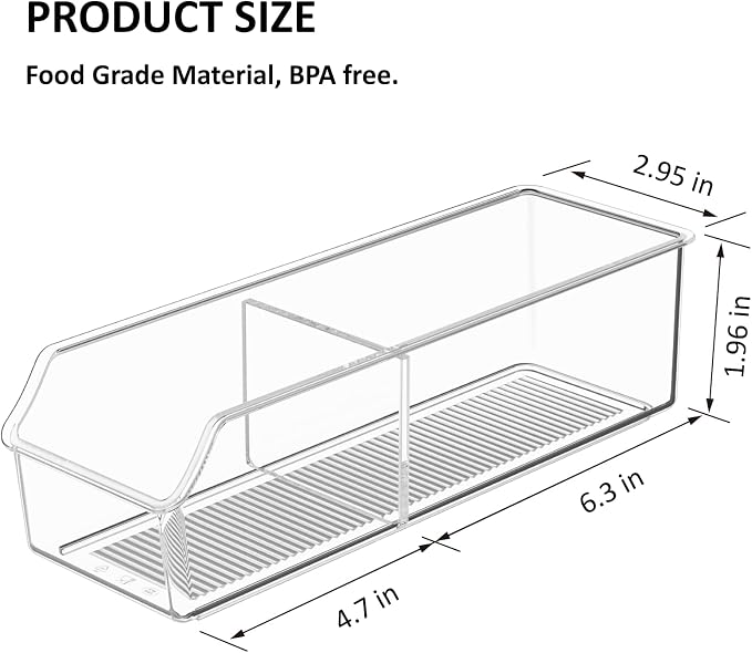 2 Pcs Tea Bag Organizer,Tea Bag Holder Box Storage Bin, Clear Drawer Drawer | Plastic, Sugar Packet, Coffee, Condiment, Spice Bag Holder, for Kitchen Cabinet, Countertop, Fridge