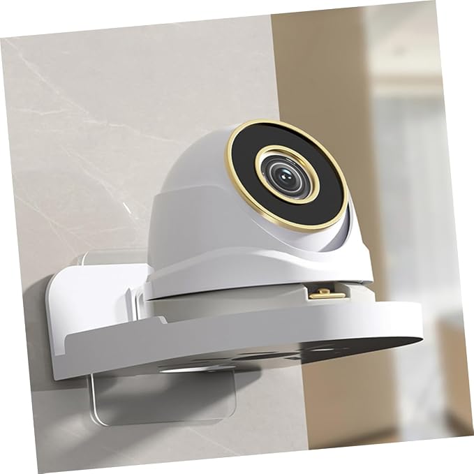 Wall Mounted Camera Shelf Bracket No Drill Indoor Storage for Monitors Speakers Decor Versatile Cable Management Design for Home Dorm Use