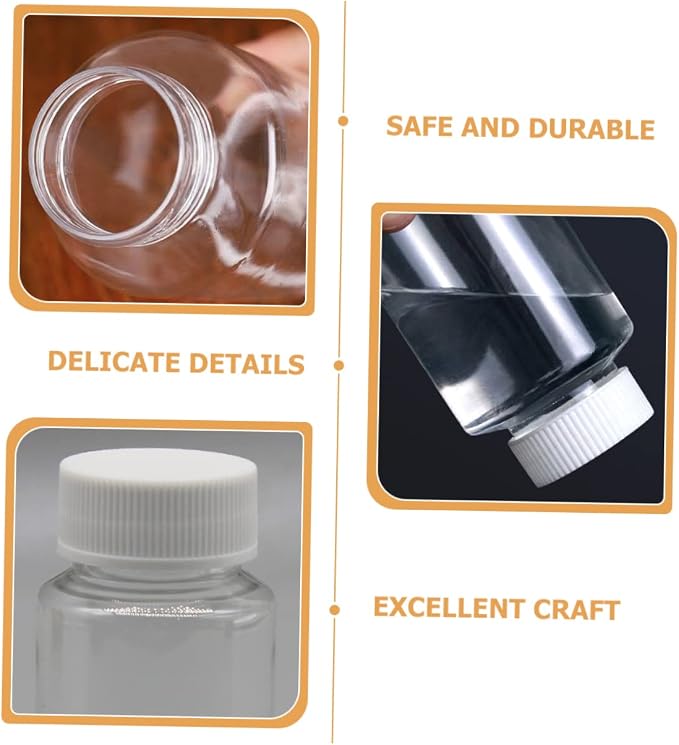 40 Pack 80ml Plastic Refill Bottles Portable Mini Organizers | PET Material, Wide Opening Design, Sturdy Workmanship, for Fishing and Hiking Storage Use