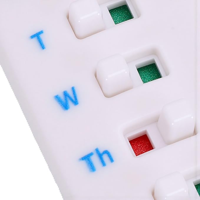 Sorandy Medication Tracker, Reusable Adhesive Dose Reminder for Bottle | Self Sticking Adhesive, Visual Tracking, No Batteries, For Prescription Vitamins Liquid Meds Pet