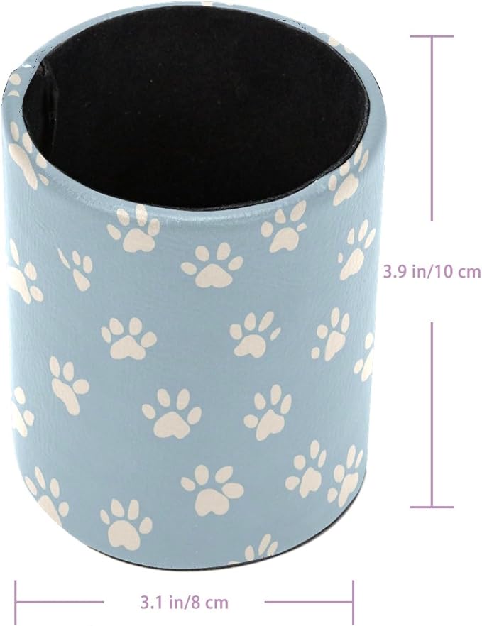 Pet Paw Pen Holder, Pencil Cup Marker Brush Holder Desk Storage Case, Desktop Organizer for School Office Home Supplies