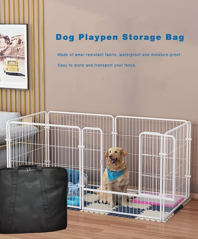30" Dog Fence Storage Bag for Camping & RV Trips Comfortable Carry | Suitable for Foldable Exercise pens, Dog Fence Travel Bag With Handles, 600D Oxford Fabric,Neat Storage, Wear-Resistant
