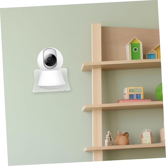 ibasenice 3pcs Monitor Storage Rack Floating Wall Shelf for Speakers and Security Cameras Easy Install Transparent Design for Boys and Girls Room Office and More