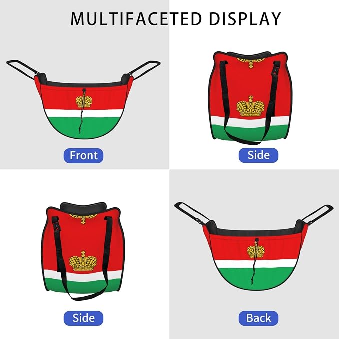 Flag of Kaluga Car Seat Organizer-Backseat Storage Bag for Travel | Waterproof Durable. Holds Snacks Gear Essentials. Fits Most Cars.