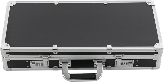 Barber Carrying Case, Stylist Tool Box Professional Salon Hair Cutting Grooming Kit Storage Organizer with Adjustable Shoulder Strap for Clippers, Scissors, Barber Supplies (Sliver)