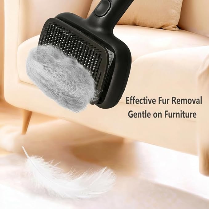 LUMIXA Heated Pet Grooming Brush, Third-Party Accessory Compatible with Dyson Supersonic Hair Dryer HD01 HD02 HD03 HD04 HD08 HD15, Professional Deshedding Tool for Dogs & Cats (Dryer Not Included)