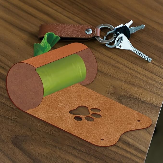 SUPERDANT Trash Bag Storage Leather Die Pet Waste Bag Storage Wooden Die Cutter Leathers Cutting Dies DIY Art Crafts Cutter for Men Women Leather Making for Handmade Lover Gifts