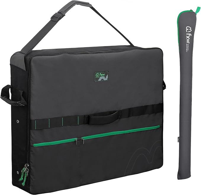 FXW Dog Playpen Storage Bag, Designed for RV Trips, Black, 1 Pack | Fits FXW Pens Only(45" H 8 Panels & 9 Stakes), Comfortable Carry, Neat Storage, Wear-Resistant, Patented