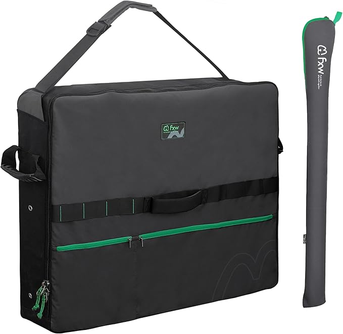 FXW Dog Playpen Storage Bag, Designed for RV Trips, Black, 1 Pack | Fits FXW Pens Only(50" H 8 Panels & 9 Stakes), Comfortable Carry, Neat Storage, Wear-Resistant, Patented