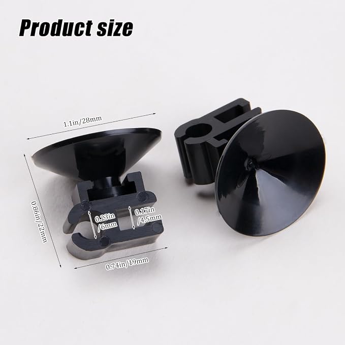 ZORZA 20Pcs Multi-Functional Aquarium Suction Cup Clips for Secure Organizing Double Tube Power Cord Clip Holder Fish Tank Wire Organizer with Strong Suction Cups for Aquarium Accessories