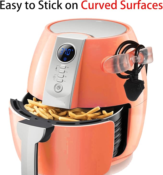 Cord Organizer Kitchen Appliances, Holder for Stand Mixer Clear | 6PCS Self Adhesive Stick On Silicone Cable Wrap Keeper Hook Clip, Electric Wire Hider Accessories, Compatible with KitchenAid